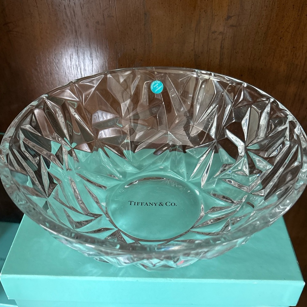 Tiffany & Co. Clear Cut Crystal Bowl